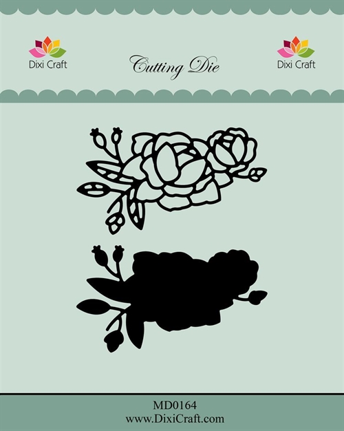  Dixi Craft die Roses with Outline-3 6,6x3,8cm